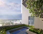Podium level apartments are supplied with a 400-500sqft of private terrace.